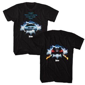 NWT - American Classics Back to the Future “Roads” T-Shirt – Black, Size M